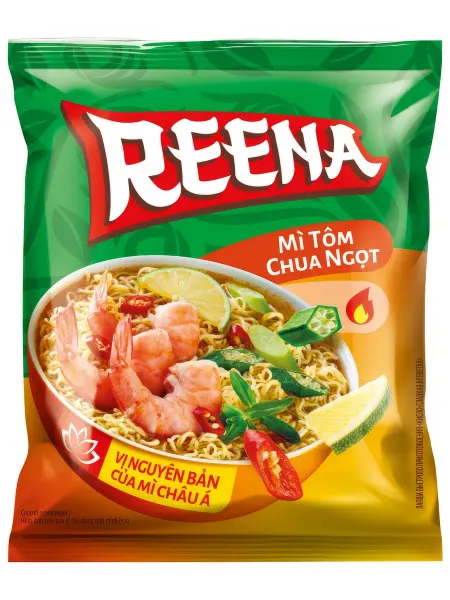 Reena Лапша быстрого приготовления кисло-сладкая креветка, 65г