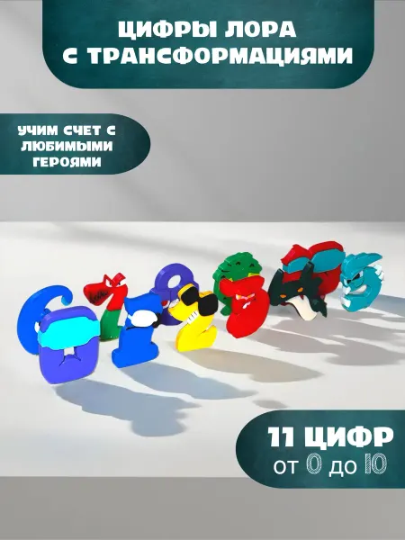 Malstep Цифры Лора трансформации пластиковый