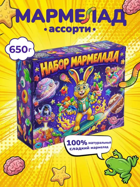 БУФЕТКОНФЕТ Мармелад жевательный сладкий 650г