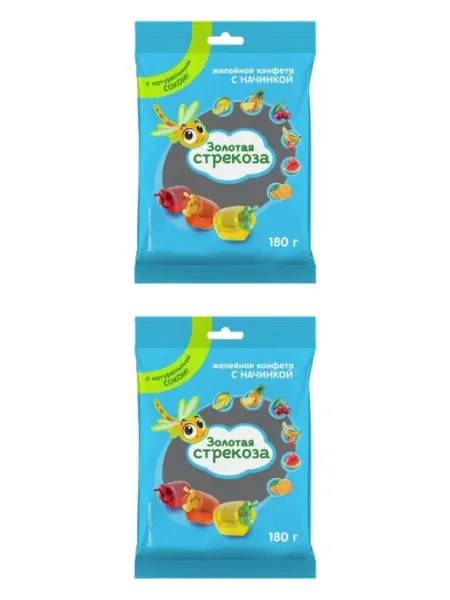 Яшкино Конфеты желейные, 180 г, 2 шт