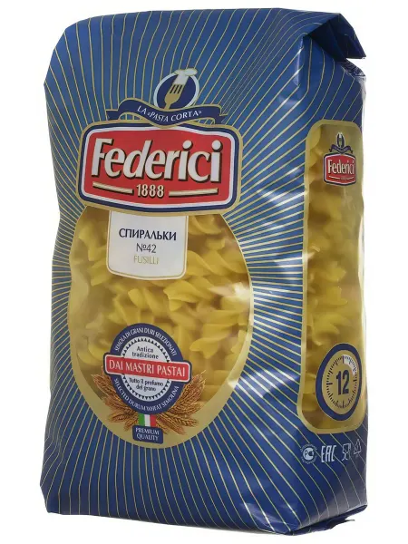 Макаронные изделия Federici Fusilli спиральки, 400 г