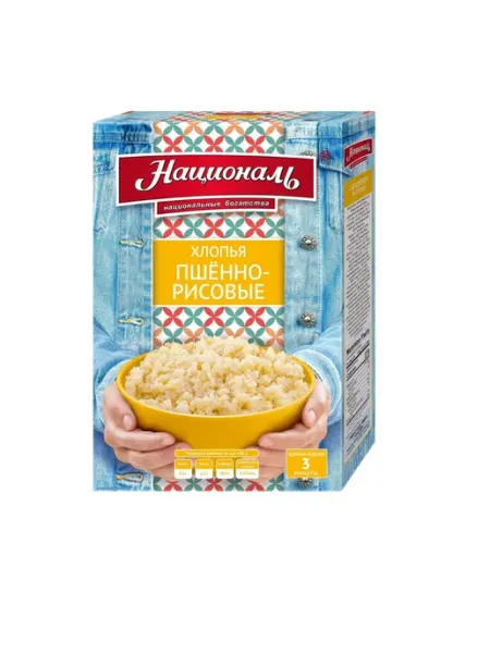 Националь Хлопья пшенно-рисовые, 400г