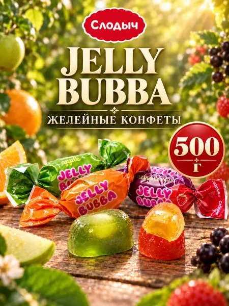 Слодыч Желейные конфеты белорусские ассорти JELLY BUBBA