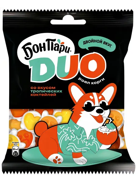 Мармелад жевательный Бон Пари DUO роял корги со вкусом