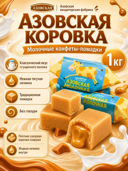 Ким-Кан сладости конфеты коровка молочная