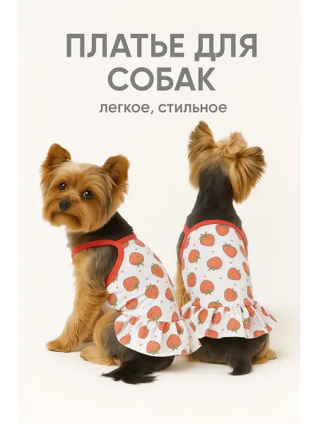 Fluffr Платье для собак мелких и средних пород