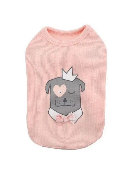 PINKAHOLIC Футболка для собак "Royal Pups", персиковая