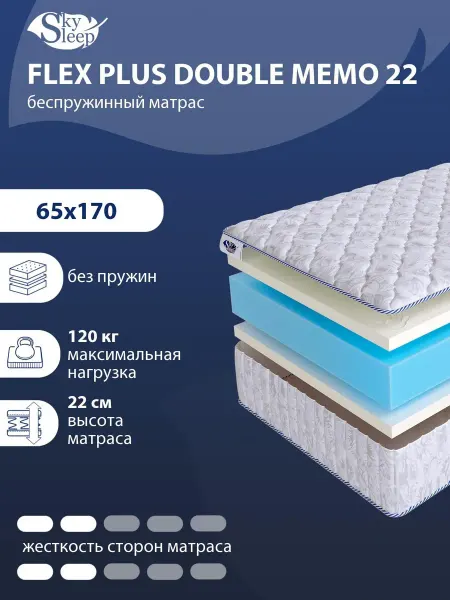 SkySleep Матрас 65x170 ортопедический беспружинный на кровать