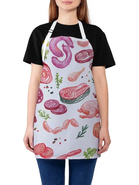 JoyArty Фартук кухонный "Мясная продукция" 65x65x28 см