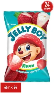 Мармелад Orion Jelly Boy личи жевательный 66 г, набор: 24 штуки