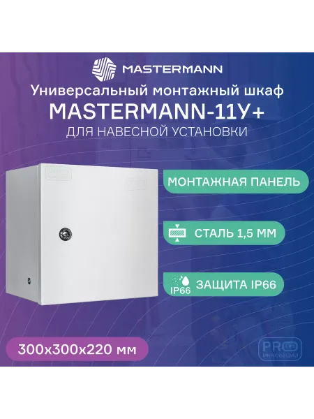 Mastermann Универсальный монтажный шкаф МASTERMANN-11У IP 66
