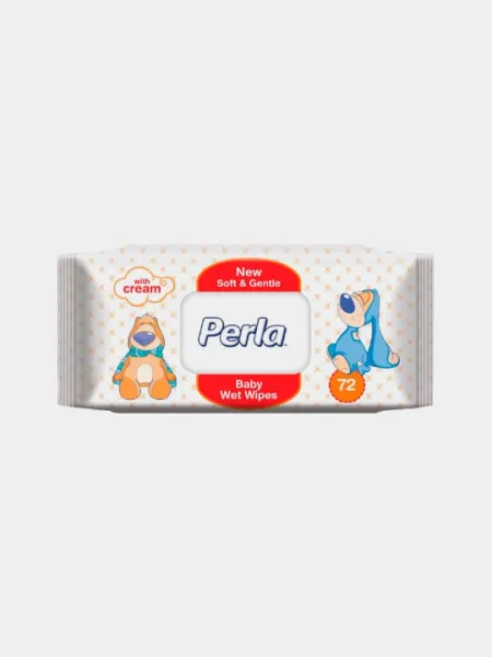 Влажные салфетки Perla Baby Family 72 гипоаллергенные, для всей семьи