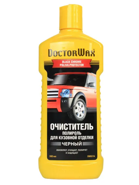 DOCTOR WAX Полироль очиститель черного цвета 300мл DW8316