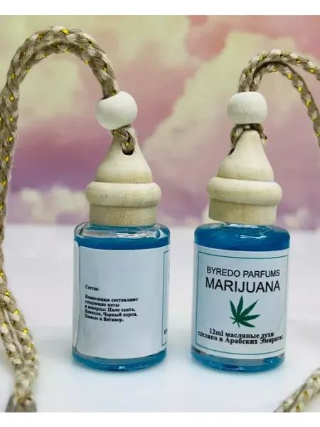 Автомобильные ароматизаторы Духи в машину Байредо Marihuana 12 мл Автопарфюм 1шт