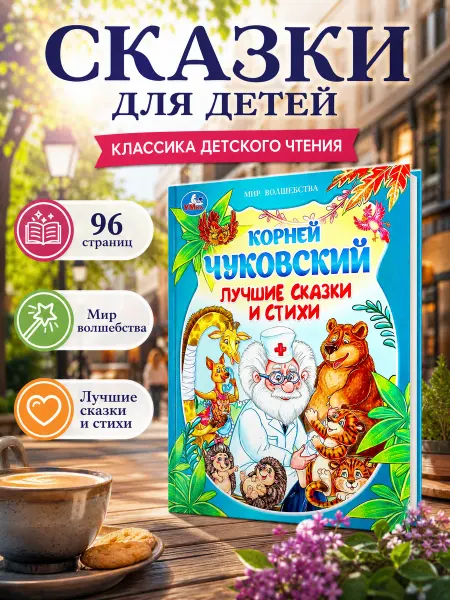 Умка Книга детям К. И. Чуковский. Лучшие сказки и стихи