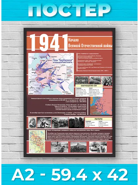 О-Хочу! Постер 1941 Начало Великой Отечественной войны А2