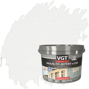 VGT Эмаль по дереву и OSB, полуматовая, ванильный (1кг)