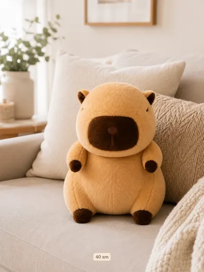 Мягкая игрушка капибара AT Toys 2062, 40 см