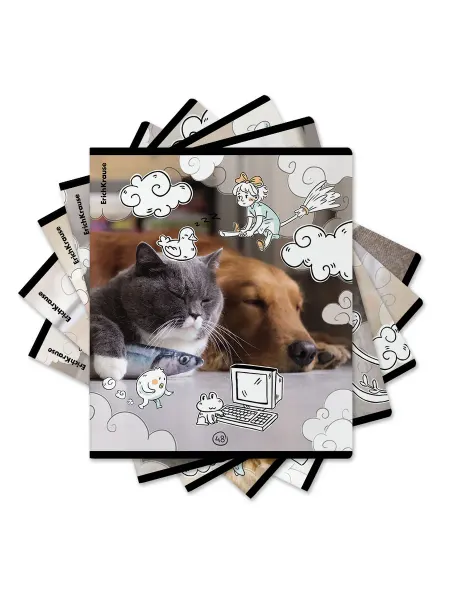 ErichKrause Тетрадь общая ученическая Dream Cat, 48 л, клетка - 5 шт