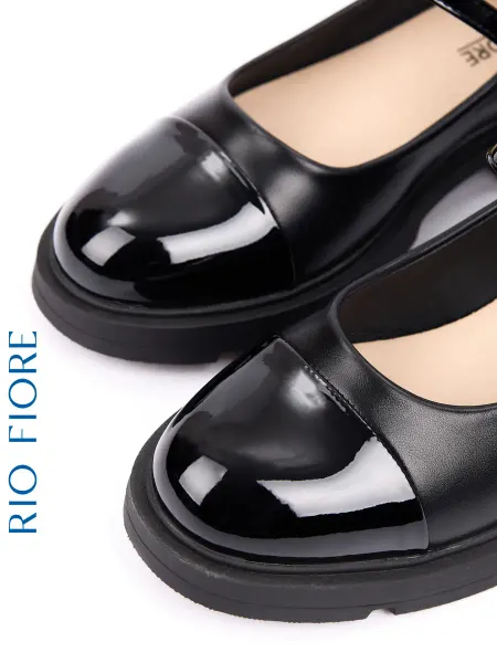 Rio Fiore Туфли на низком каблуке школьные с ремешком мери джейн