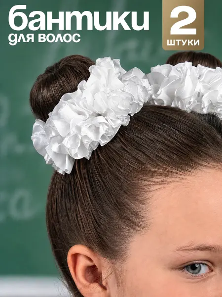 HairBee Школьные пышные банты резинки для волос