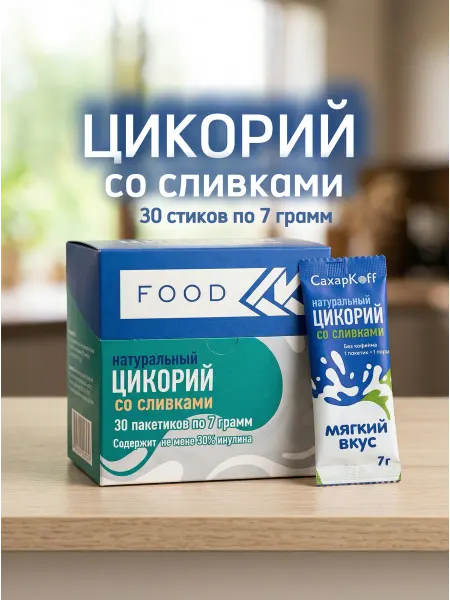 CK F.O.O.D Цикорий натуральный растворимый в стиках 30 шт по 7 г