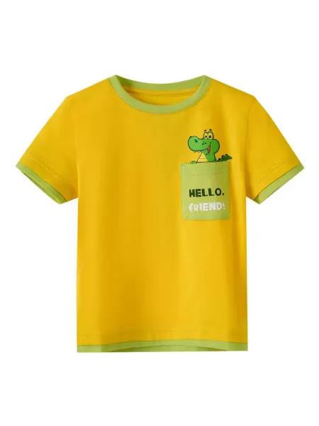 KariKids Футболка детская желтая с принтом