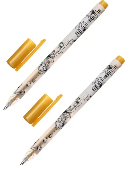 SKETCH&ART Ручка гелевая UniWrite Gold 0,8мм золотая, 2 шт