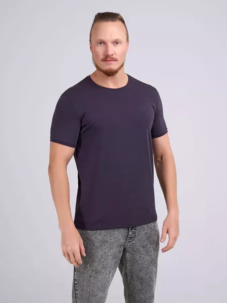 CLEVER WEAR Футболка мужская базовая однотонная хлопок модал