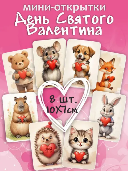 ПК ФРЕГАТ Валентинка - Открытка 10*7 см. День Влюбленных!