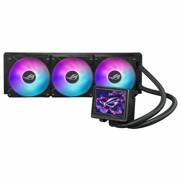 Система охлаждения ASUS ROG Ryujin III 360 EXTREME, 3 вентилятора, LCD-экран, цвет черный