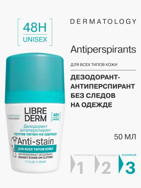 LIBREDERM Дезодорант против пятен на одежде 50 мл