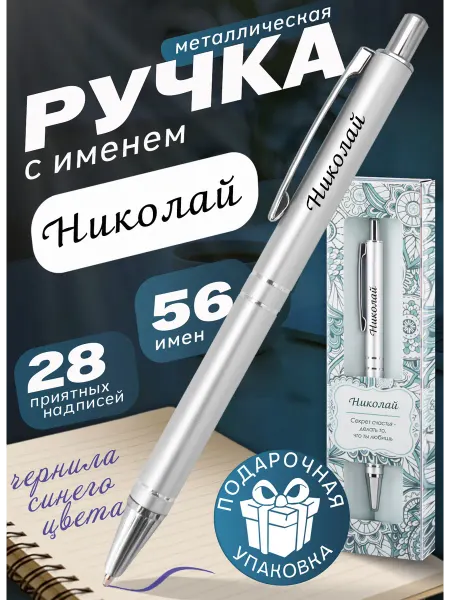 БОНПРЕ именная ручка Подарочная именная ручка «Николай»