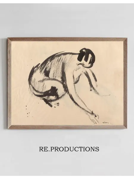 Re.productions Постер Squatting Woman - Rik Wouters