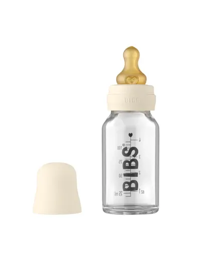 Детская бутылочка BIBS Baby Glass Bottle, боросиликатное стекло, 110 мл, 7 цветов