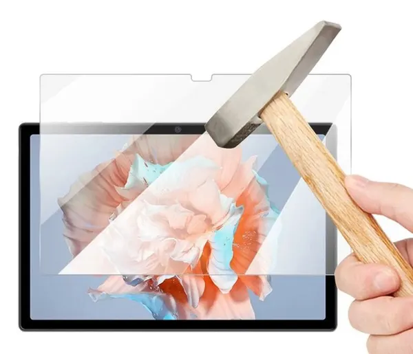 Защитное закалённое противоударное стекло на экран MyPads Forti Glass для планшета Blackview Tab 7 Kids из качественного японского материала премиу.