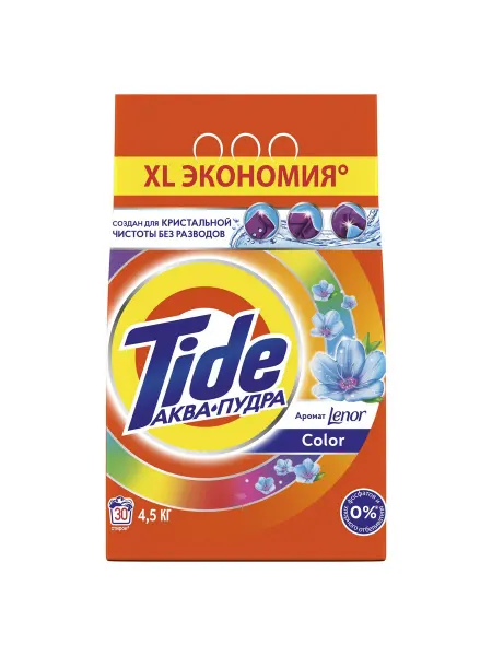 TIDE Стиральный порошок Автомат, 2 в 1, Lenor color, 30 стирок