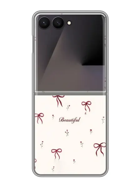 ChesnoCase Чехол на Samsung Galaxy Z Flip 7 бантики для девочки