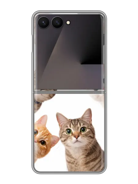ChesnoCase Чехол на Samsung Galaxy Z Flip 7 котики (для девушек)