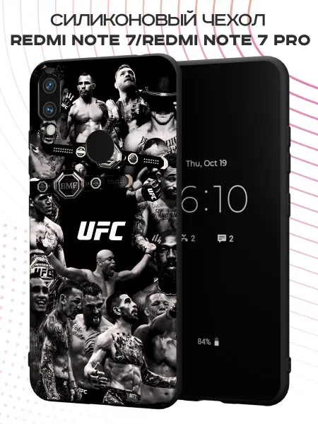 FACTORIA Чехол на Xiaomi Redmi Note 7 с принтом UFC