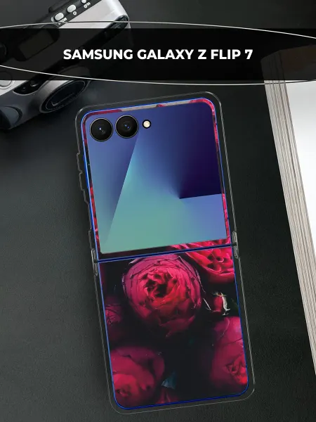 Samsung Чехол на Galaxy Z Flip 7 пионы