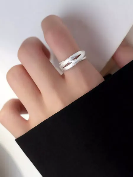 27 STARS STORE Серебристое многослойное кольцо
