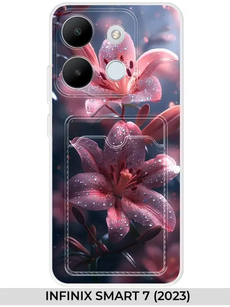 Чехол с карманом на INFINIX SMART 7 (для Инфиникс смарт 7)