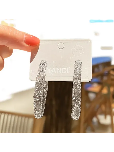 YANDI Jewelry Серьги кольца женские блестящие сверкающие