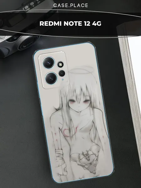 Мобилиус Чехол на Xiaomi Redmi Note 12 4G с принтом рисунок Аниме