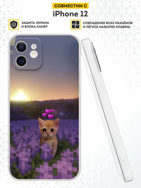 DesignOnCase Чехол на iPhone 12 с принтом Minecraft