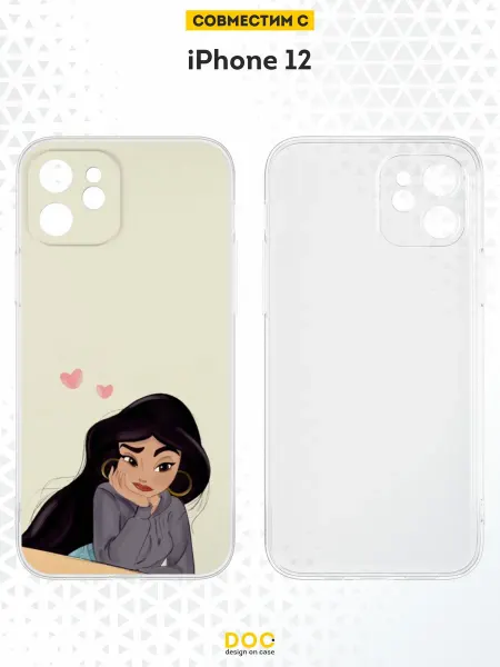 DesignOnCase Чехол на iPhone 12 с принтом Жасмин