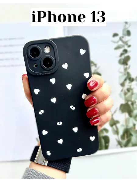 TouchMe Asia Чехол для iPhone 13 с сердцами