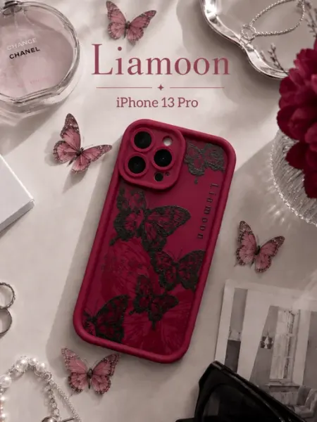 Liamoon Чехол на iPhone 13 Pro объемный с принтом
