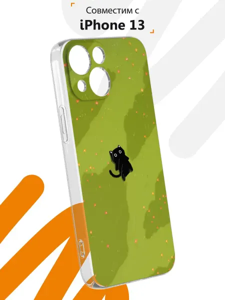 Мобилиус Чехол на iPhone 13 mini с принтом Кот
